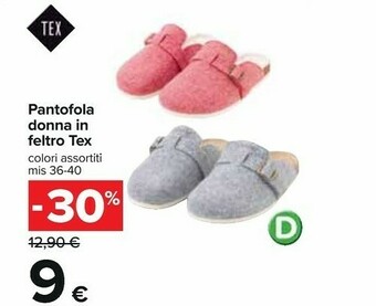 Carrefour Pantofole offerta
