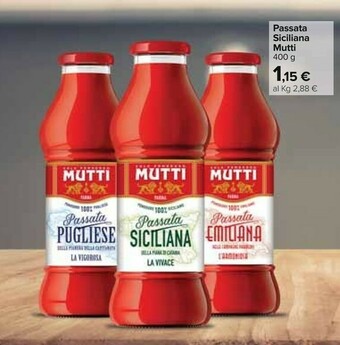 Carrefour Passata di pomodoro offerta