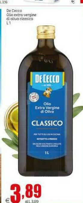 Elite Olio extravergine di oliva offerta