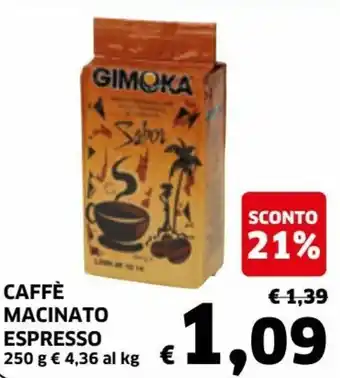 Ecu Discount Caffè Macinato Espresso 250g offerta