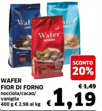 Ecu Discount Wafer Fior di Forno 400g offerta