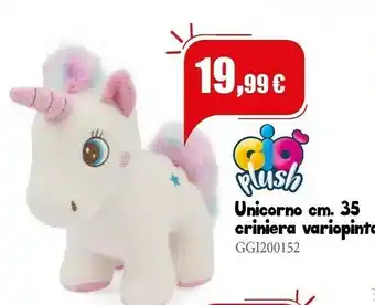 Unicorno cm 35 criniera variopinta