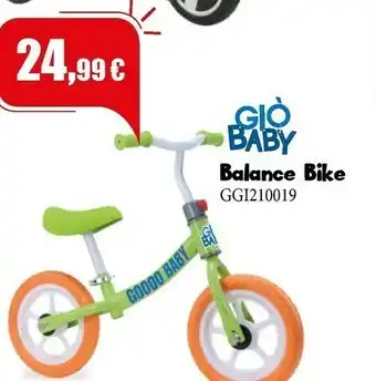 Giocheria Gio baby balance bike ggi210019 offerta