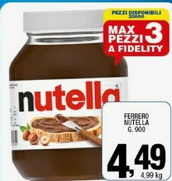 Ok Sigma Nutella 900 g(ml) offerta