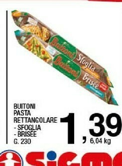 Sigma Pasta sfoglia offerta