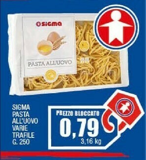 Sigma Pasta all'uovo offerta