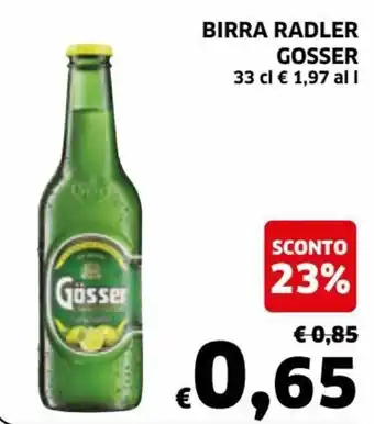 Ecu Discount Gosser Birra Radler 33cl offerta