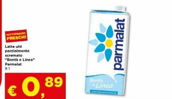 Metà Latte parzialmente scremato offerta