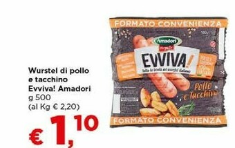 Metà Wurstel di pollo offerta
