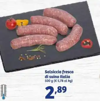 In'S Mercato Salsiccia fresca di suino Italia 500g offerta