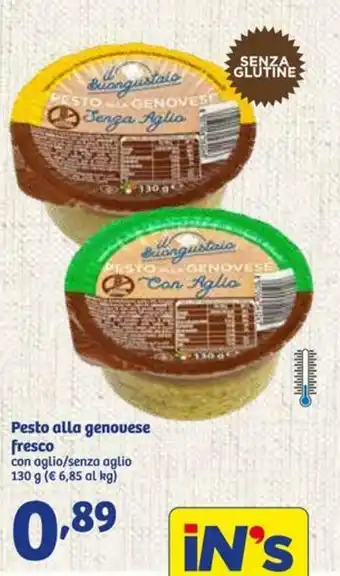 In'S Mercato Pesto alla genovese fresco 130g offerta