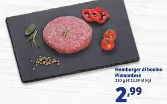 In'S Mercato Hamburger di bovino Piemontese 220g offerta