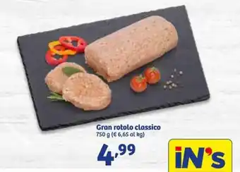 In'S Mercato Gran rotolo classico 750g offerta