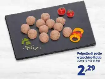 In'S Mercato Polpette di Pollo e tacchino Italia 300g offerta