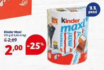 In'S Mercato Kinder Maxi 231g offerta