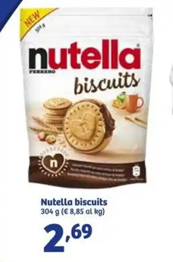 In'S Mercato Nutella biscuits 304g offerta