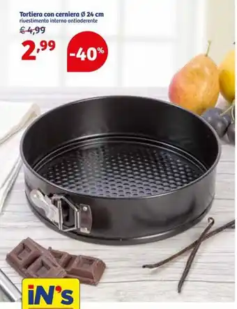 Tortiera con cerniero ø 24 cm