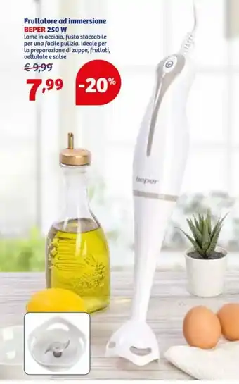 In'S Mercato Beber Frullatore ad immersione 250W offerta
