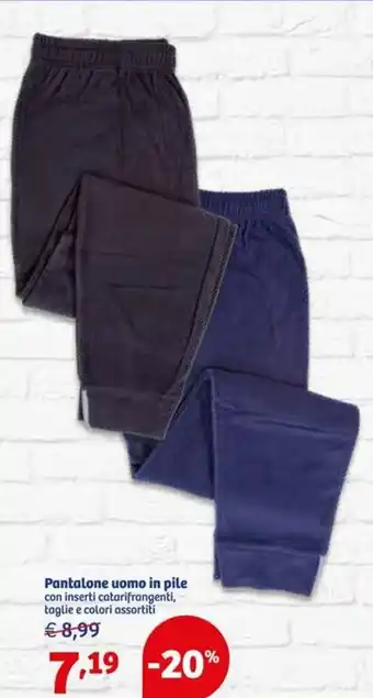 In'S Mercato Pantalone uomo in pile offerta