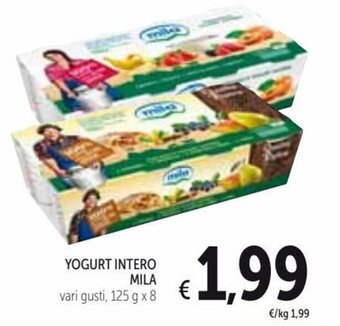 Spazio Conad Mila Yogurt Intero 125 g x 8 offerta