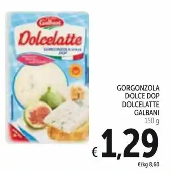 Spazio Conad Galbani Gorgonzola Dolce Dop Dolcelatte 150 g offerta