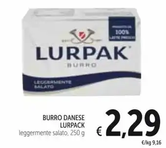 Spazio Conad Lurpack Burro Danese 250g offerta