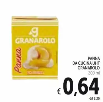 Spazio Conad Granarolo Panna Da Cucina UHT 200 ml offerta