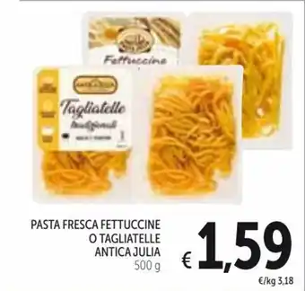 Antica Julia Pasta Fresca Fettuccine o Tagliatelle 500g