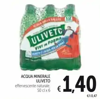 Spazio Conad Uliveto Acqua Minerale 50 cl x 6 offerta