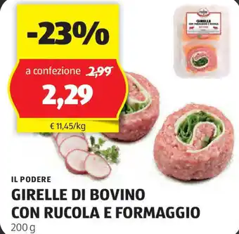 ALDI Il podere girelle di bovino con rucola e formaggio offerta