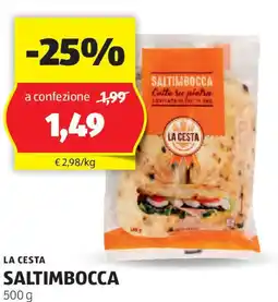 ALDI La cesta saltimbocca offerta