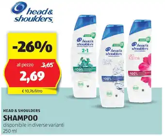 ALDI Head & shoulders shampoo offerta