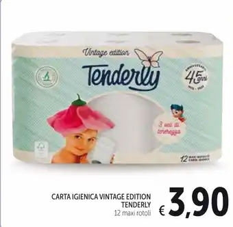 Spazio Conad Tenderly Carta Igienica Vintage Edition 12 maxi rotoli offerta