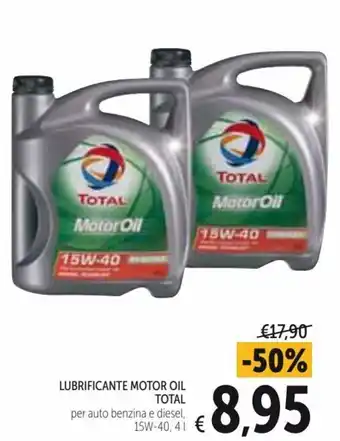 Spazio Conad Total Lubrificante Motor Oil 4l offerta