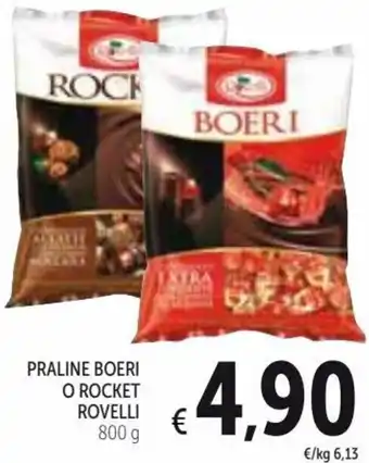 Spazio Conad Rovelli Praline Boeri o Rocket 800g offerta