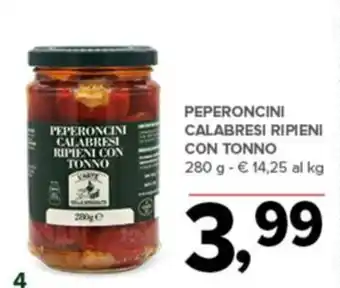 Todis Peperoncini calabresi ripieni con tonno offerta