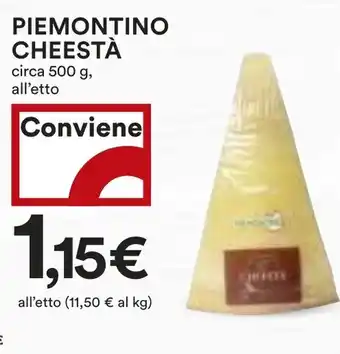 Coop Piemontino CHEESTÀ offerta