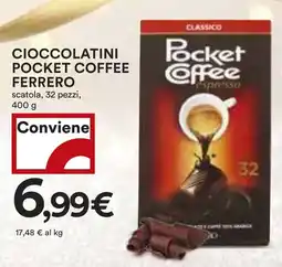 Coop Cioccolatini pocket coffee FERRERO offerta