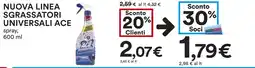 Coop Nuova linea sgrassatori universali ACE offerta