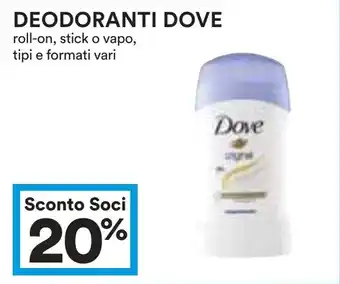 Coop Deodoranti DOVE offerta