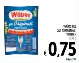 Spazio Conad Würstel gli originali WUBER offerta