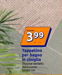 Action Tappetino per bagno in ciniglia offerta