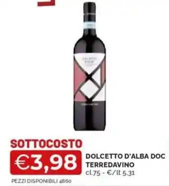 Mercatò Dolcetto d'alba doc TERREDAVINO offerta