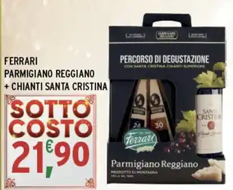 Gecop Ferrari parmigiano reggiano + chianti santa cristina offerta