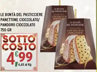 Gecop Le bontà del pasticciere panettone cioccolato/ pandoro cioccolato offerta