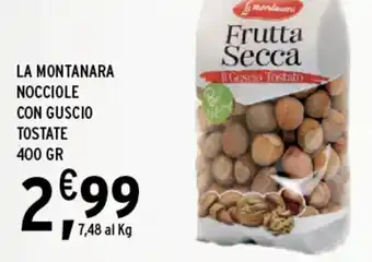 Gecop La montanara nocciole con guscio tostate offerta