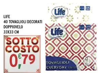 Gecop Life 40 tovaglioli decorati doppiovelo offerta