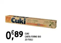 Gecop Cuki carta forno bio 20 fogli offerta