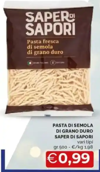 Mercatò Pasta di semola di grano duro SAPER DI SAPORI offerta