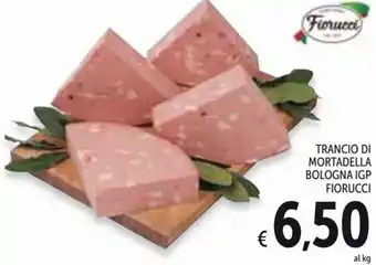 Spazio Conad Fiorucci Trancio Di Mortadella Bologna IGP offerta